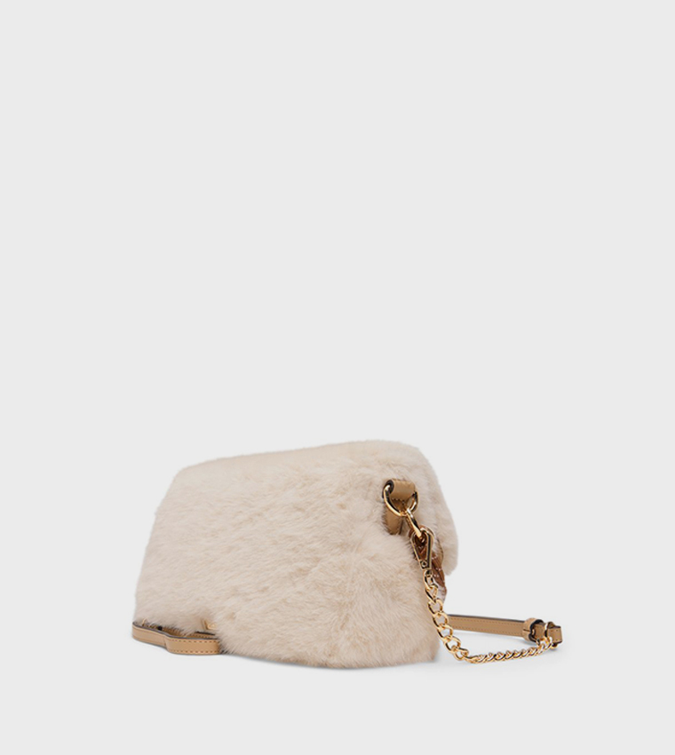 EVENGELIA Plush Flap Crossbody Bag