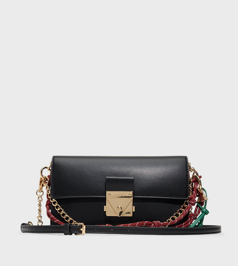 EVENGELIA Textured Flap Crossbody Bag