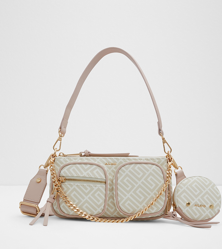 Buy Aldo EVERYDAY Patterned Shoulder Bag With Coin Pouch In Pink 6thStreet Qatar