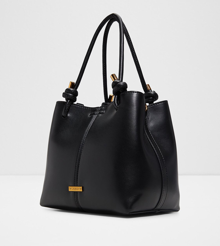 EVIELILY Logo Charm Satchel Bag