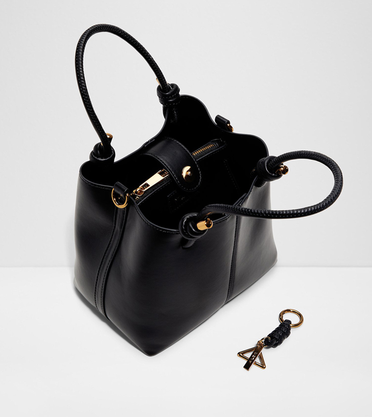 EVIELILY Logo Charm Satchel Bag