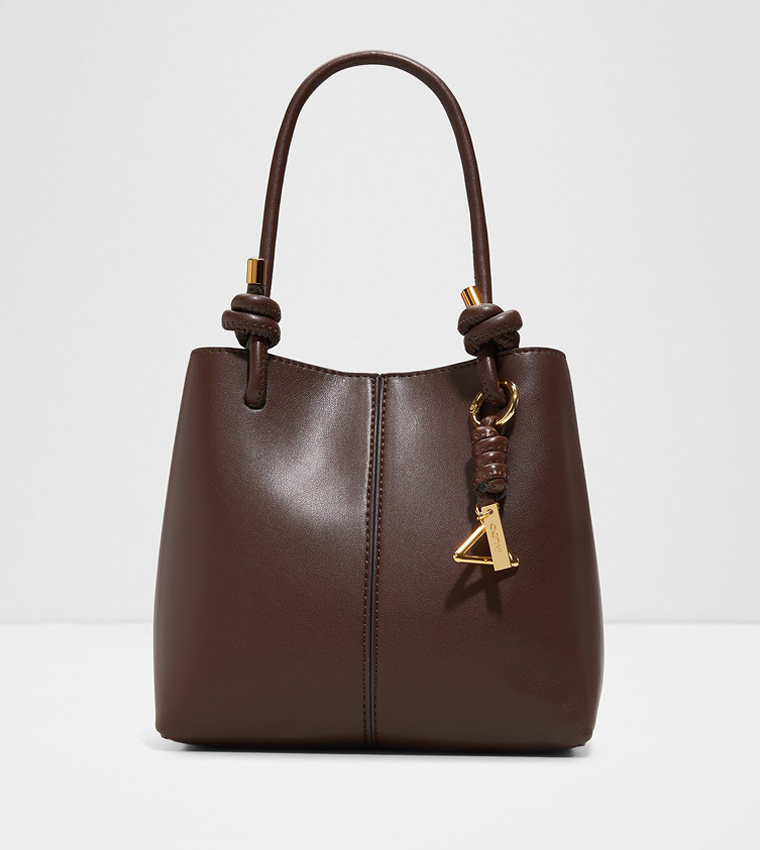EVIELILY Logo Charm Satchel Bag