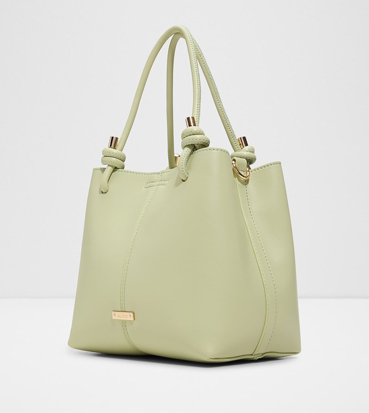 EVIELILY Logo Charm Satchel Bag