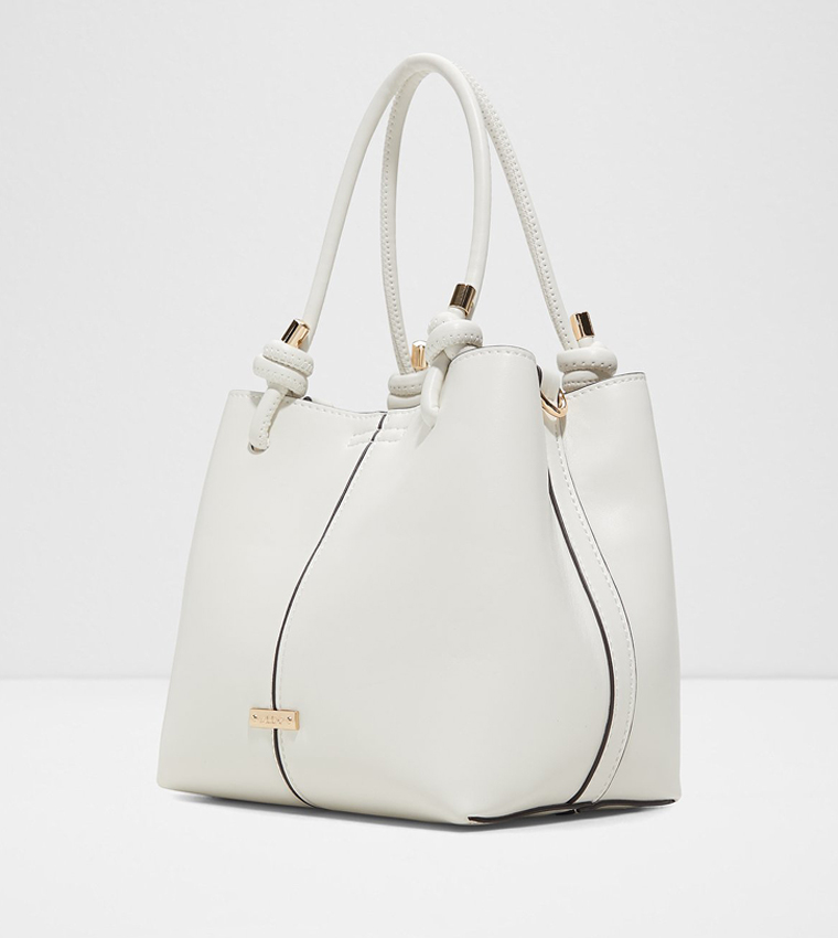 EVIELILY Logo Charm Satchel Bag