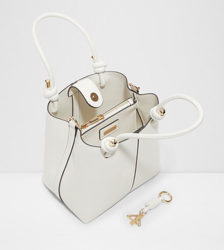 EVIELILY Logo Charm Satchel Bag