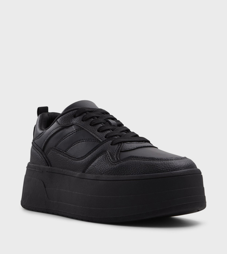 EVIIE Lace Up Platform Sneakers