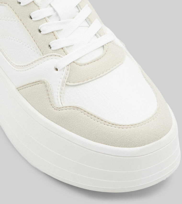 EVIIE Flatform Lace-Up Sneakers