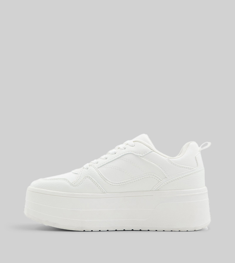 EVIIE Flatform Lace-Up Sneakers
