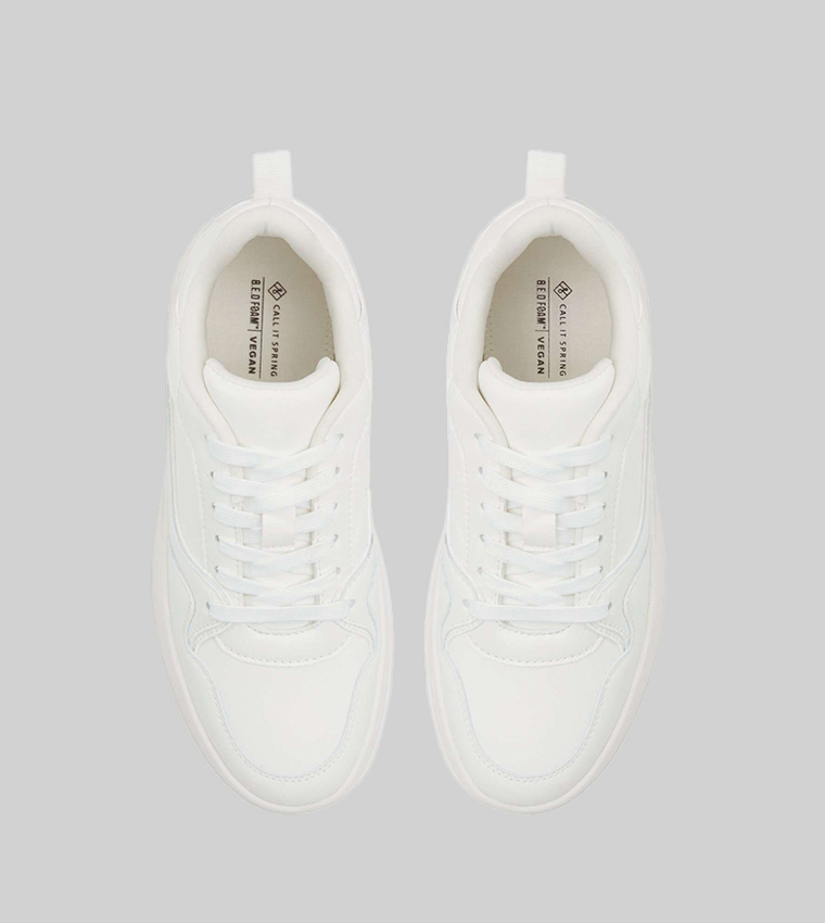 EVIIE Flatform Lace-Up Sneakers