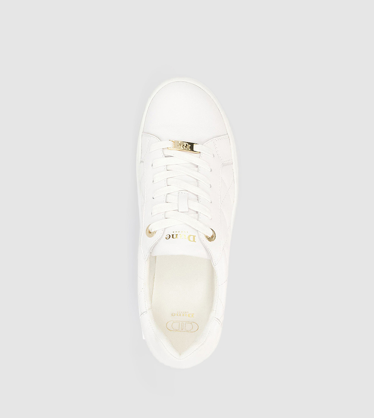 Buy Dune London EXCITEMENT Quilted Lace Up Low Top Sneakers In