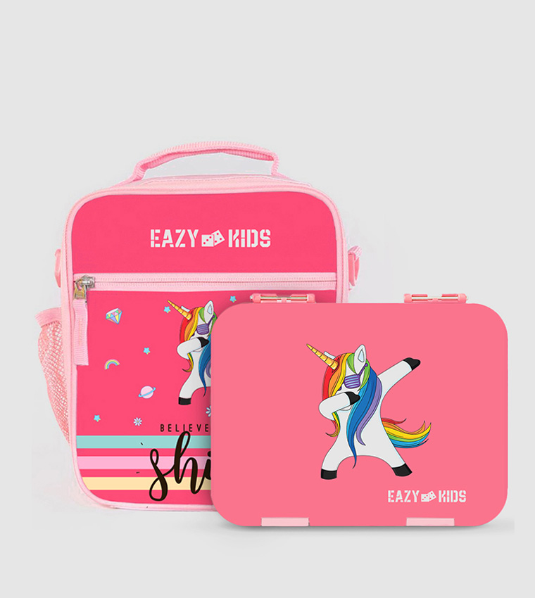 Eazy Kids - Vogue School Bag w/ Bento Lunch Box - Ivory