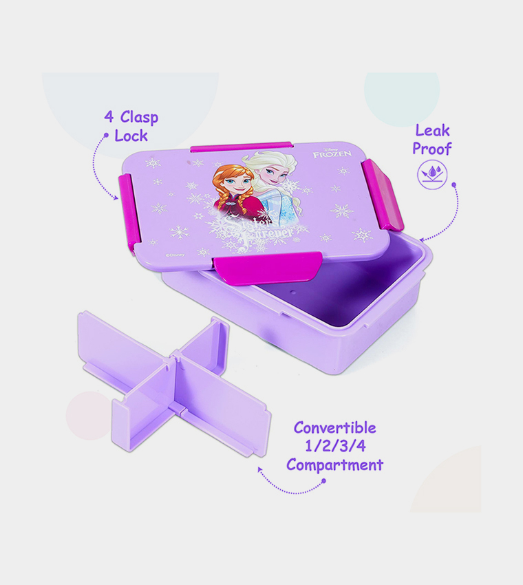 Disney Frozen Princess 1/2/3/4 Compartment Convertible Bento Lunch Box