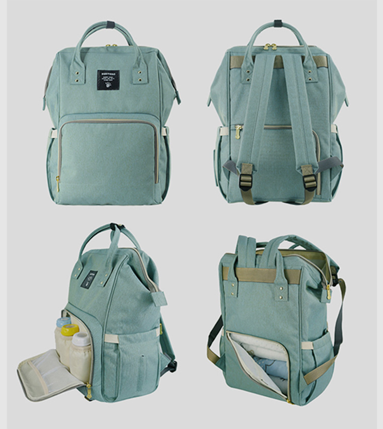 Green diaper 2024 bag backpack