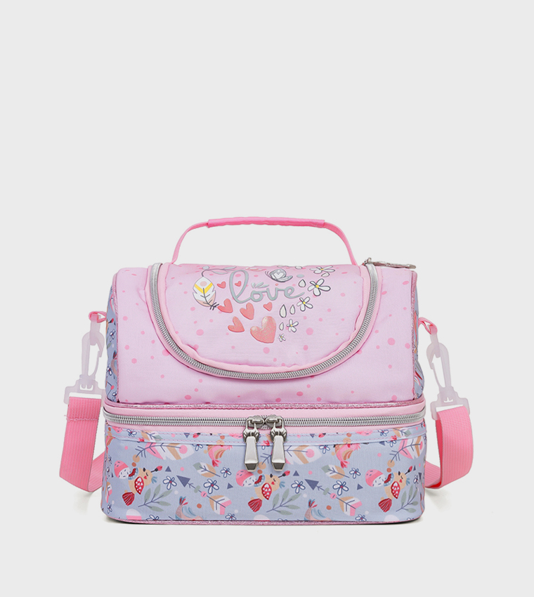 Love Themed Dual Compartment Lunch Bag