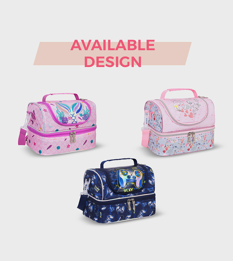 Love Themed Dual Compartment Lunch Bag