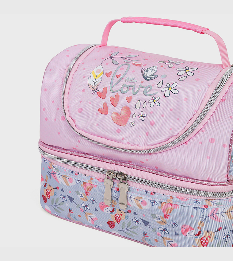 Love Themed Dual Compartment Lunch Bag