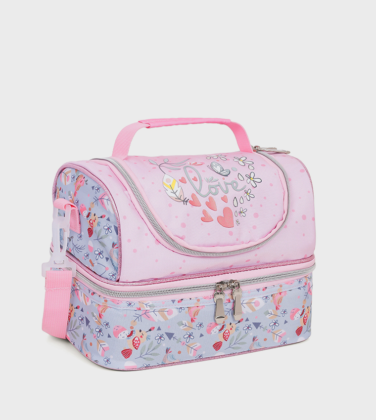 Love Themed Dual Compartment Lunch Bag