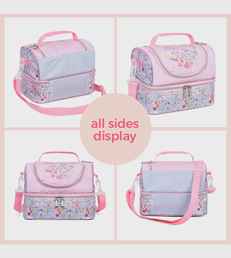 Love Themed Dual Compartment Lunch Bag
