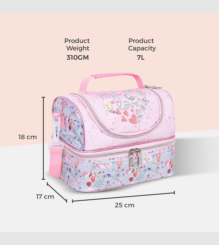 Love Themed Dual Compartment Lunch Bag