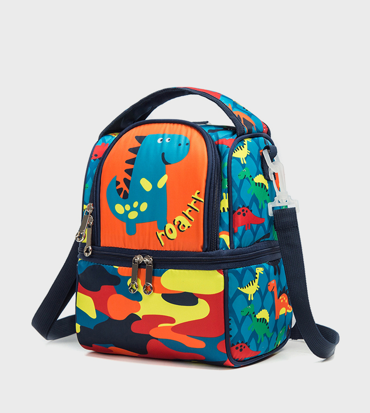 Dinosaur Printed Lunch and Picnic Bag