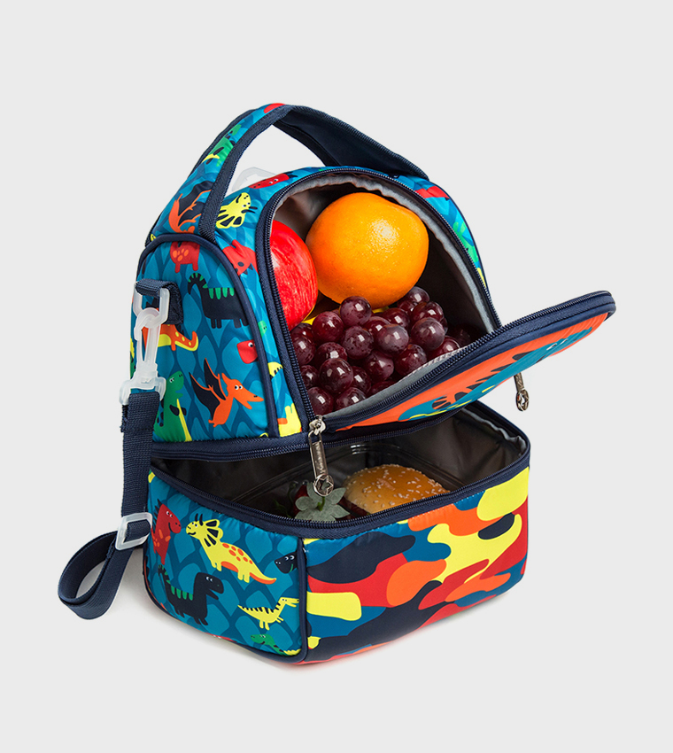 Dinosaur Printed Lunch and Picnic Bag