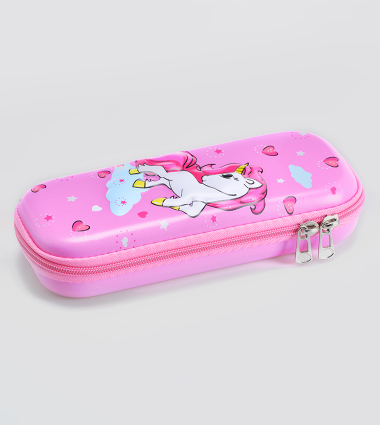 Buy Eazy Kids 3D Pencil Case Unicorn In Pink | 6thStreet Kuwait