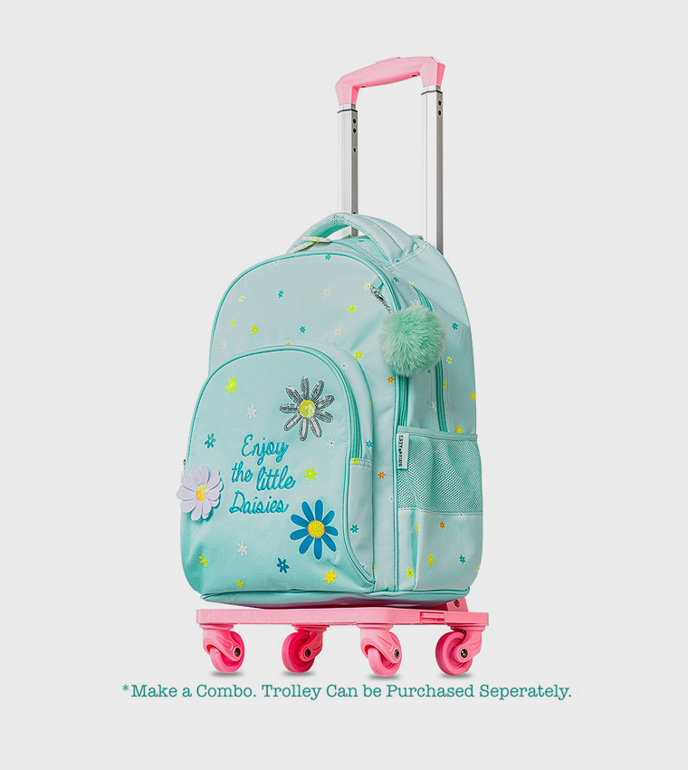3-Piece 17" School Bag with Lunch Bag and Pencil Pouch - Little Daisy