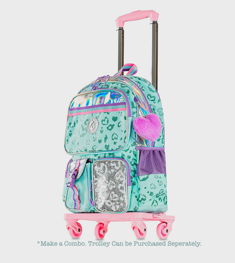 3-Piece 17" School Bag with Lunch Bag and Pencil Pouch - Love