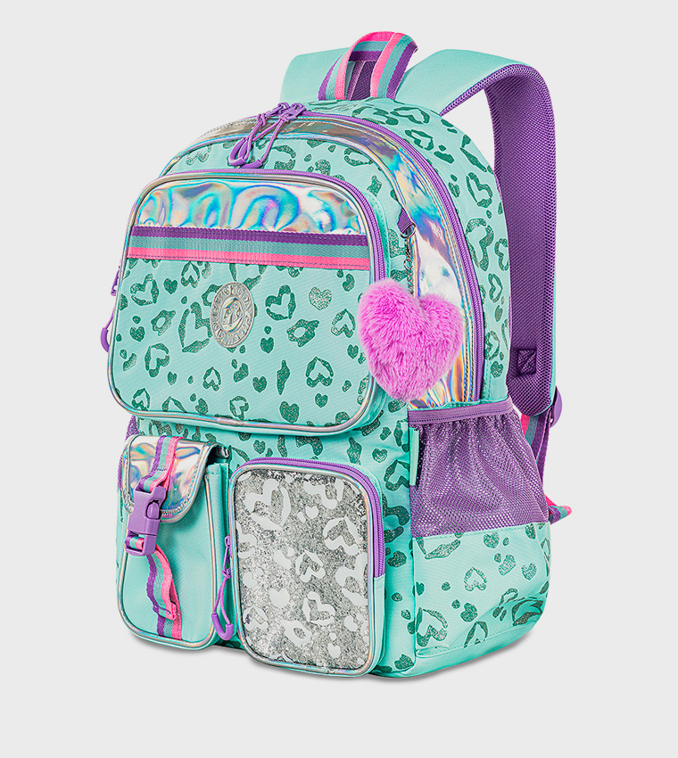 3-Piece 17" School Bag with Lunch Bag and Pencil Pouch - Love