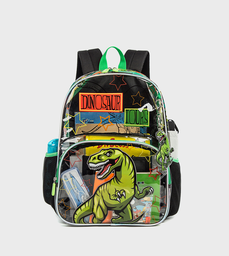 3-Piece Dinosaur Themed 17" School Bag Set