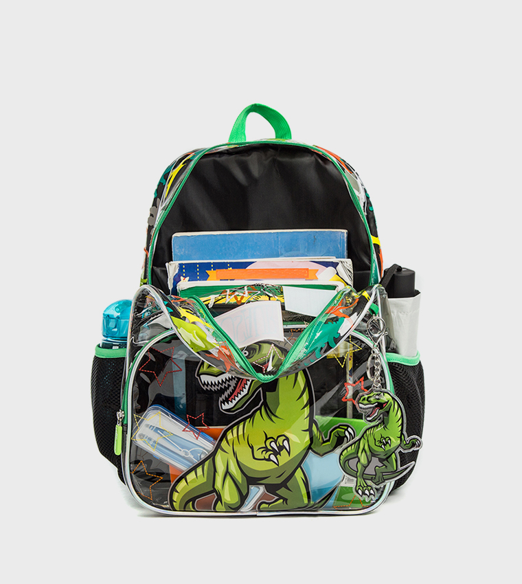 3-Piece Dinosaur Themed 17" School Bag Set