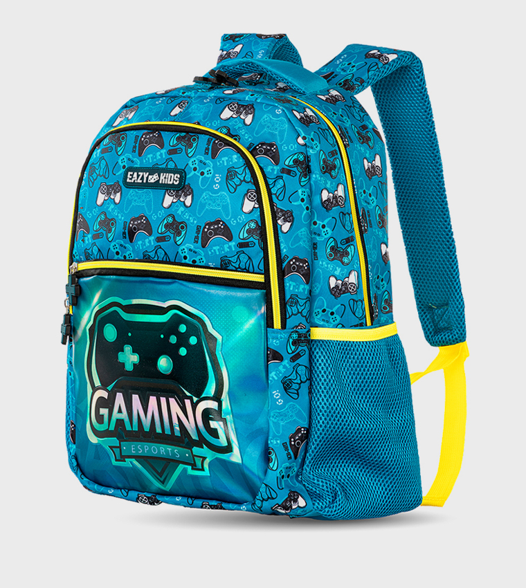 3-Piece 16" Backpack Set with Lunch Bag and Pencil Case - Gaming