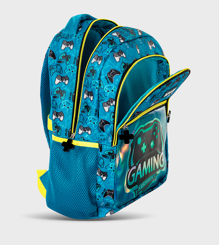 3-Piece 16" Backpack Set with Lunch Bag and Pencil Case - Gaming