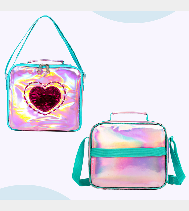 Mermaid Love Printed Set of 3School Bag, Lunch Bag and Pencil Case, 17 Inch