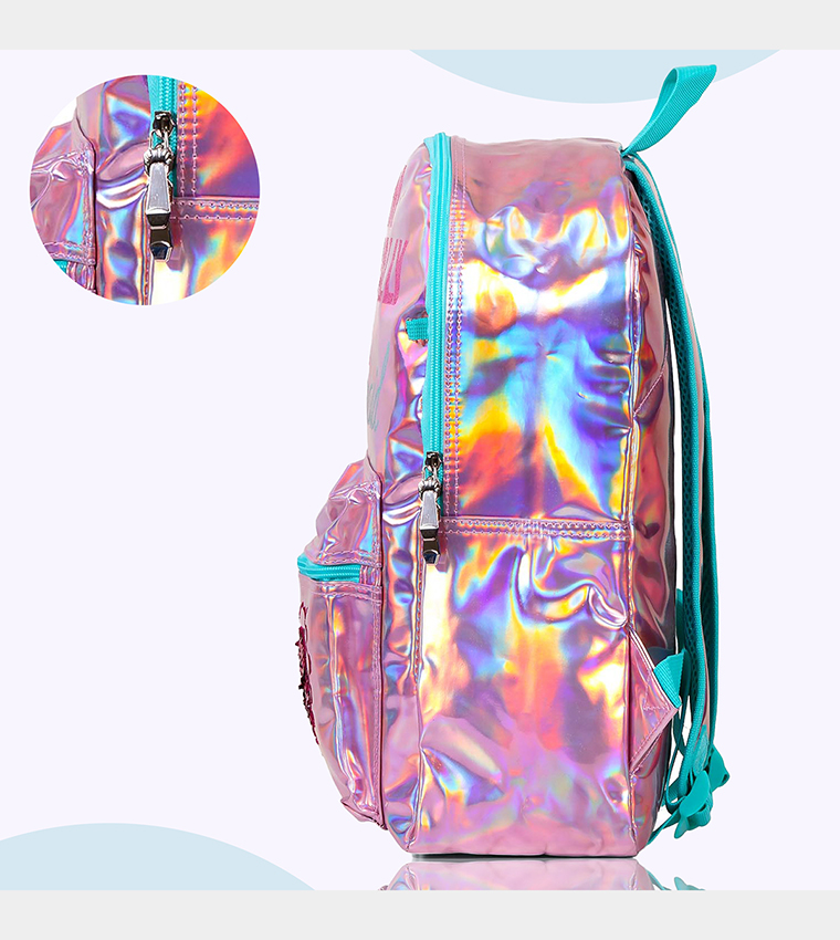 Mermaid Love Printed Set of 3School Bag, Lunch Bag and Pencil Case, 17 Inch