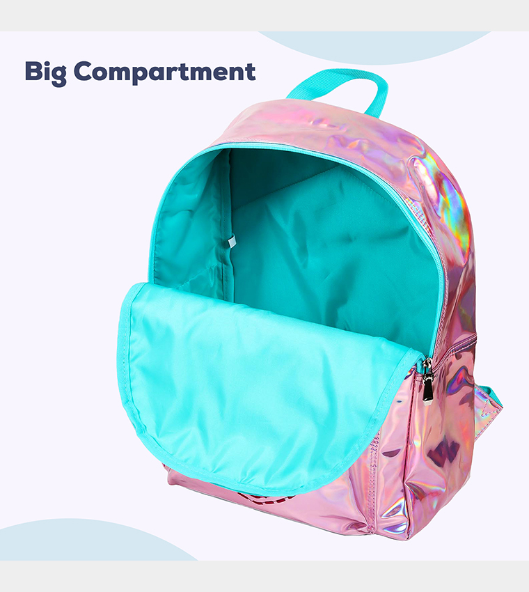 Mermaid Love Printed Set of 3School Bag, Lunch Bag and Pencil Case, 17 Inch