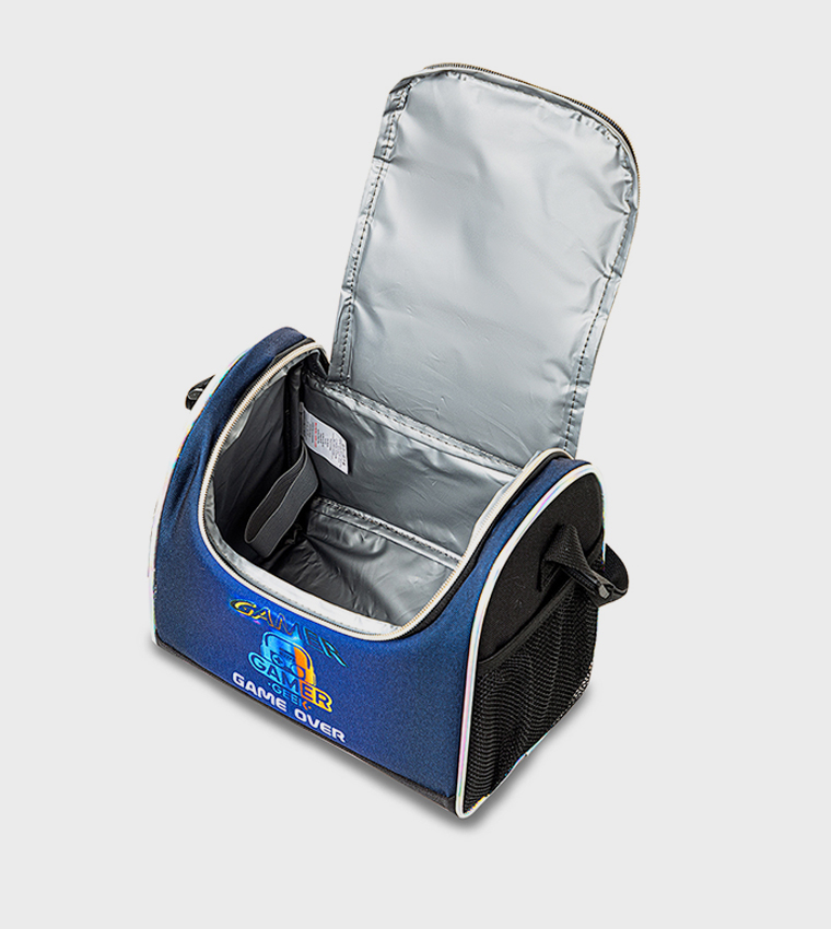 18" 4-Wheel Trolley School Bag Set with Lunch Bag and Pencil Case - Gamer Edition