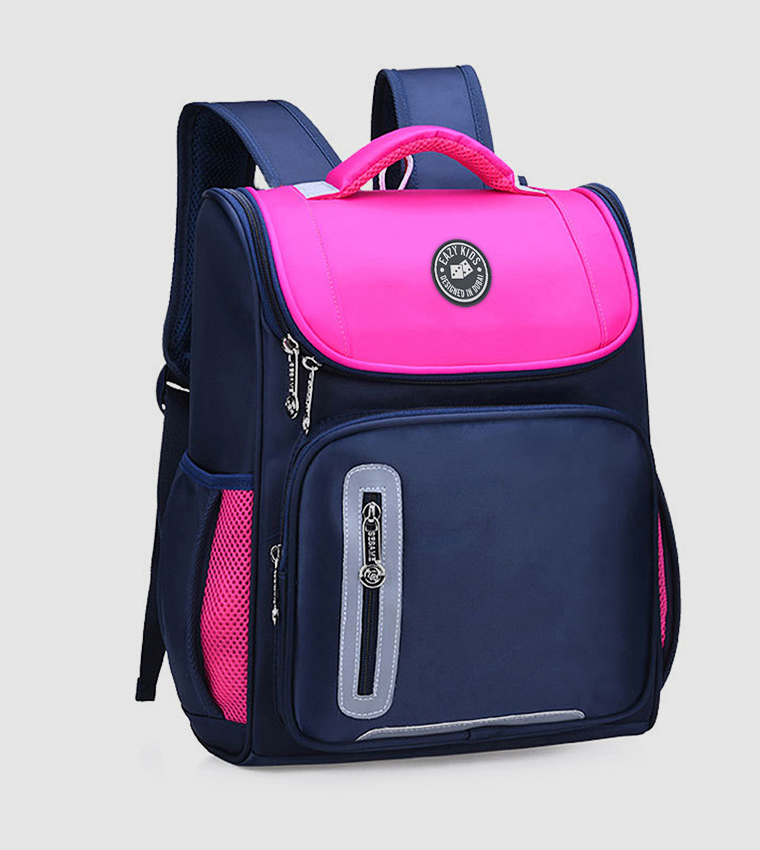 Eazy Kids Ergonomic School Bag-Pink