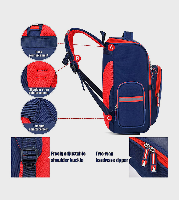Back To School - Ergonomic School Backpack, 16 Inch