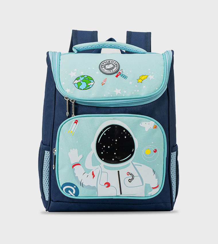Back To School - Astronaut Space Printed School Backpack, 16 Inch
