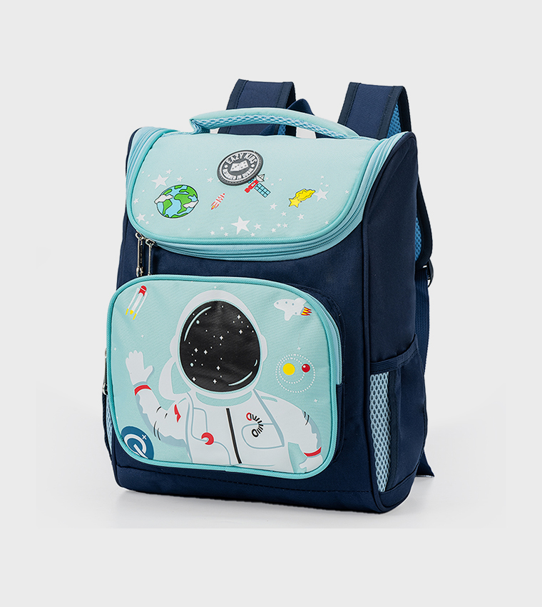 Back To School - Astronaut Space Printed School Backpack, 16 Inch