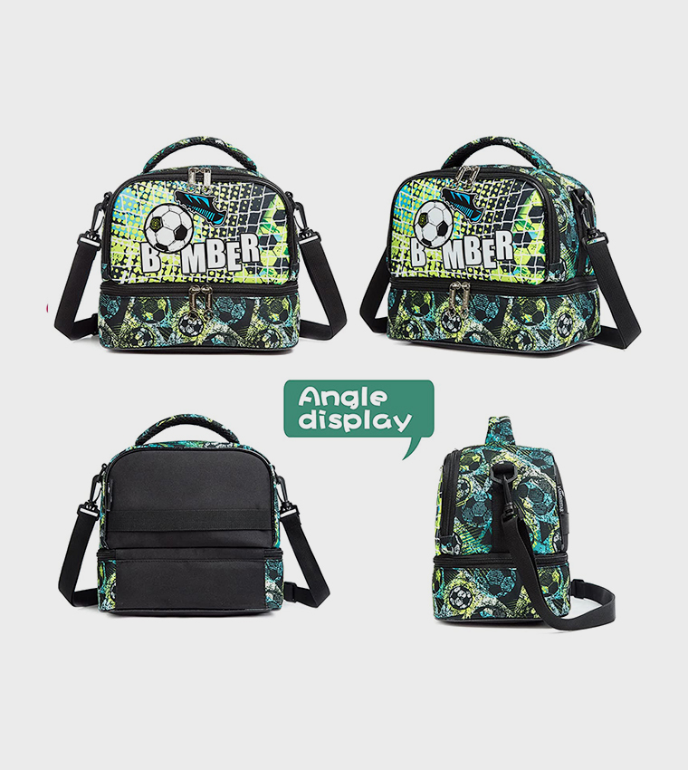 Football Printed Lunch Bag