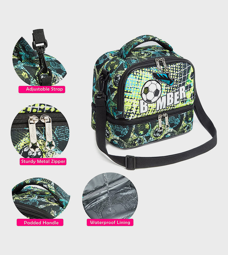 Football Printed Lunch Bag