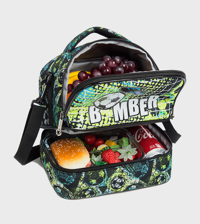 Football Printed Lunch Bag