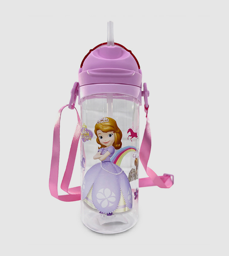 Initial Water Bottle - Pink, E