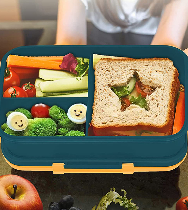 Buy Eazy Kids @ Sambox Bento School Lunch Box 1500ml In Blue ...