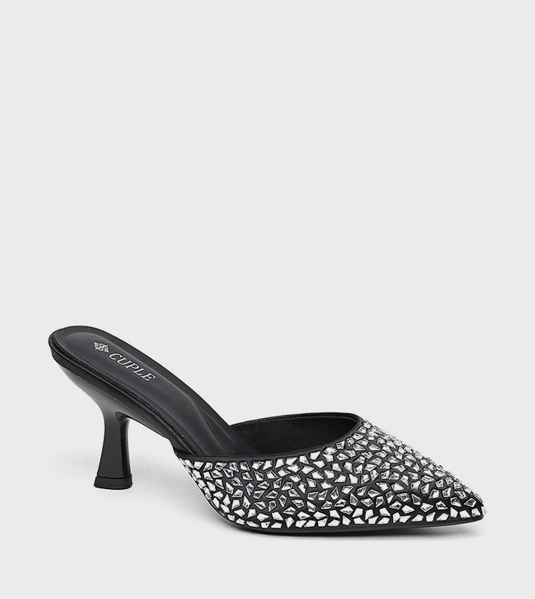 Embellished Pointed Toe Pumps