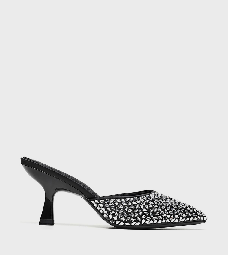 Embellished Pointed Toe Pumps