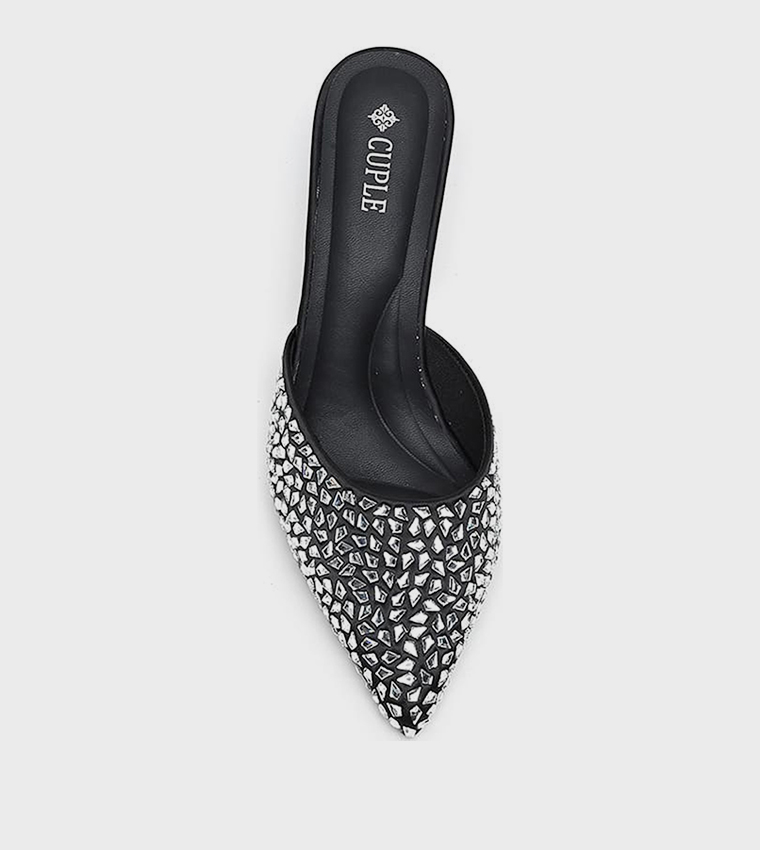 Embellished Pointed Toe Pumps