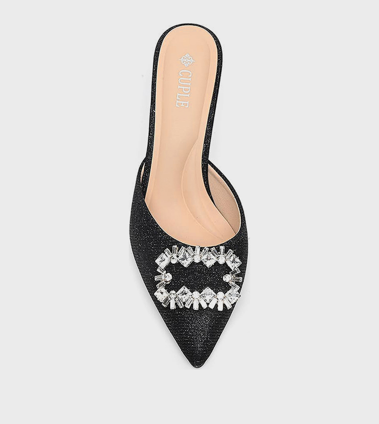 Embellished Pointed Toe Pumps